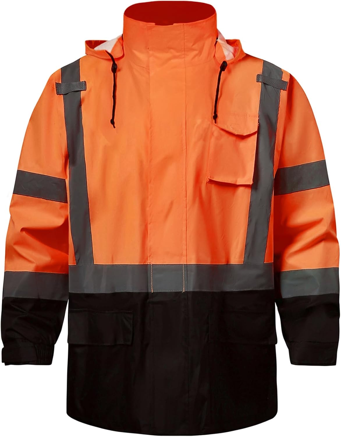 Hi Vis Reflective Rain Suits for Men - Waterproof Safety Jacket