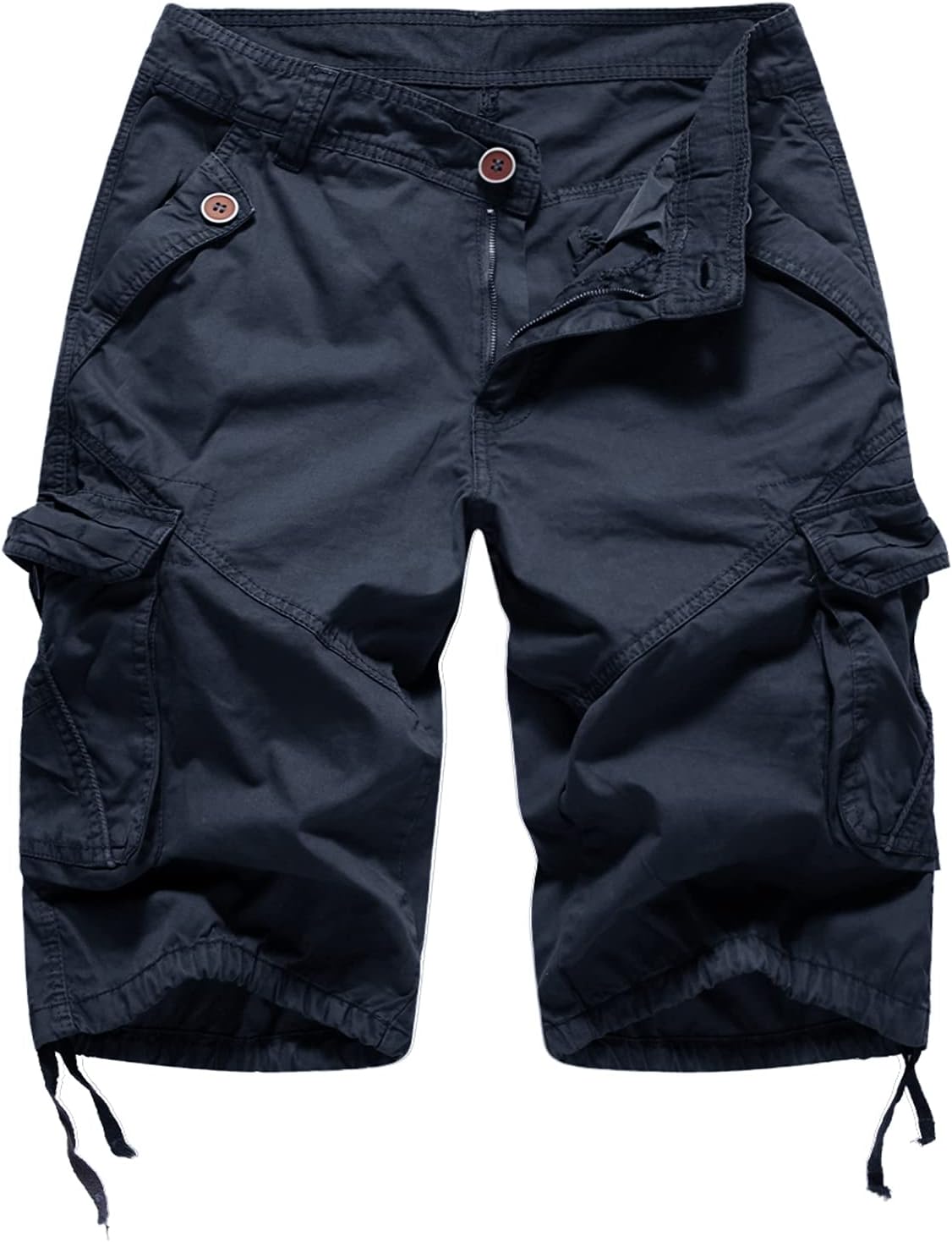 FOURSTEEDS Women's Casual Fitted Multi-Pockets Cargo Shorts