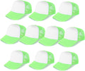 Ultrafun Trucker Hat 10 Pack Mesh Sublimation Blanks - Versatile Caps