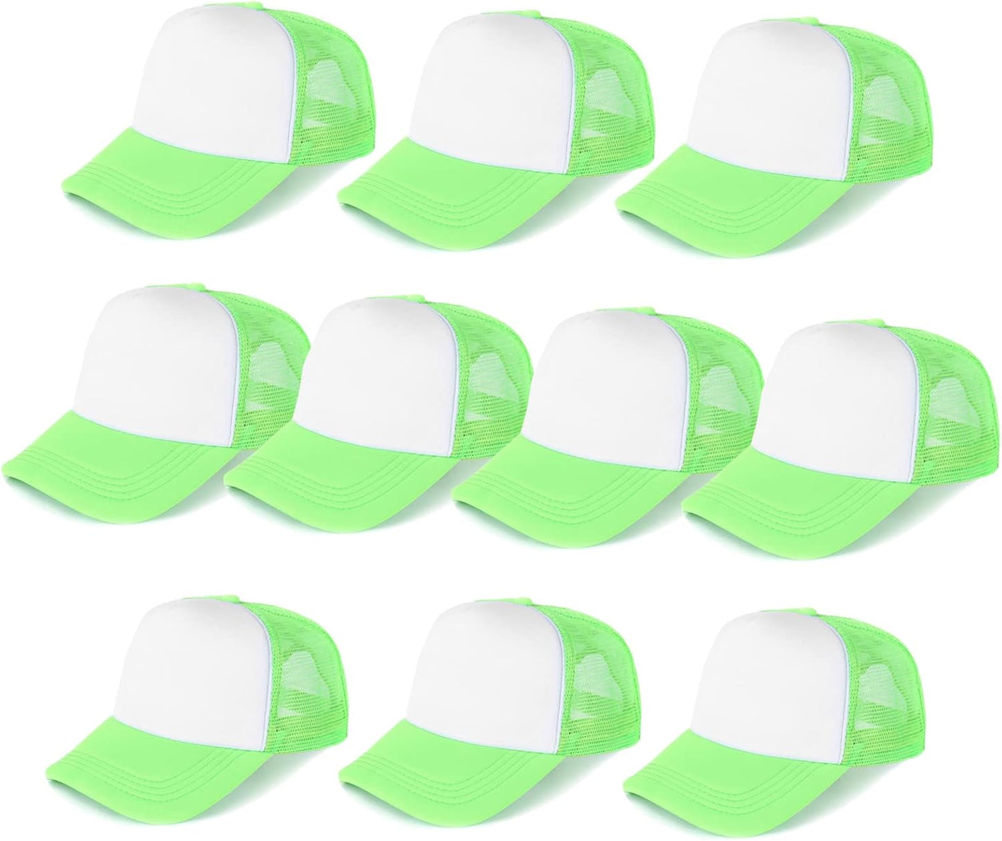 Ultrafun 10 Pack Trucker Hats for Men Women - Adjustable Caps
