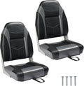 PEXMOR Boat Seats Low/High Back Folding Two-Pack - Comfortable