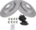 TRQ Rear Brake Pad & Rotor Kit Compatible with 2005-2009 Ford Models