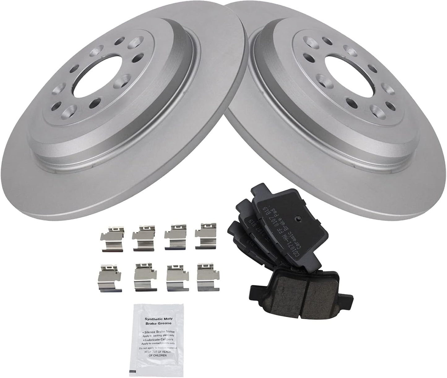 TRQ Rear Brake Pad & Rotor Kit for Ford Five Hundred & More