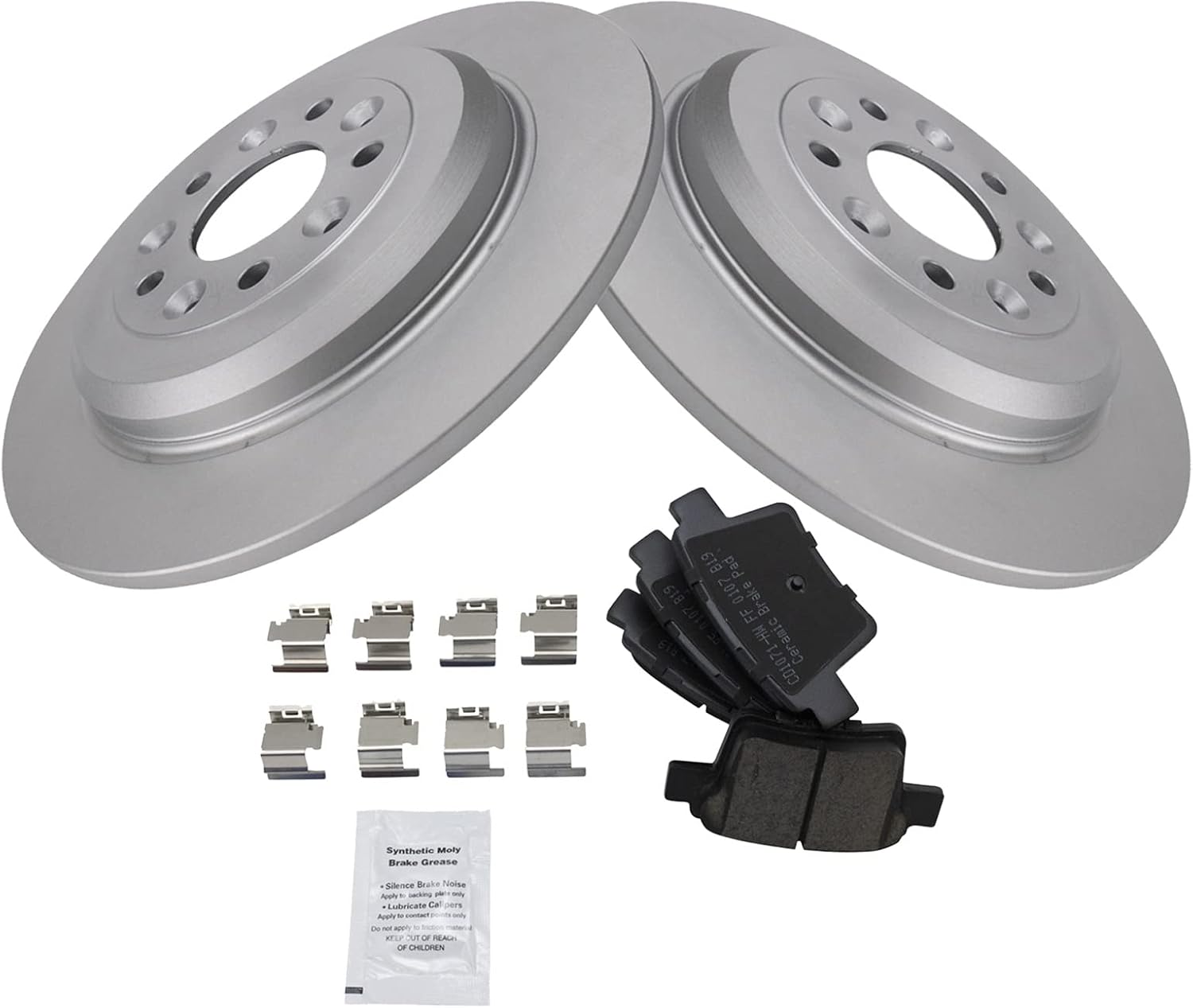 TRQ Rear Brake Pad & Rotor Kit for Ford Five Hundred & More