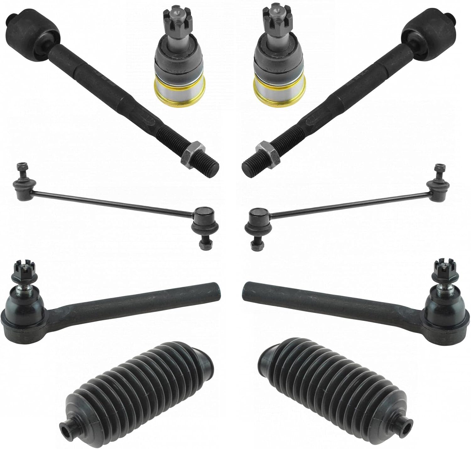 TRQ Front Steering & Suspension Kit for 2005-2010 Honda Odyssey