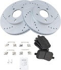 TRQ Front Performance Brake Pad & Rotor Kit - Direct Fit