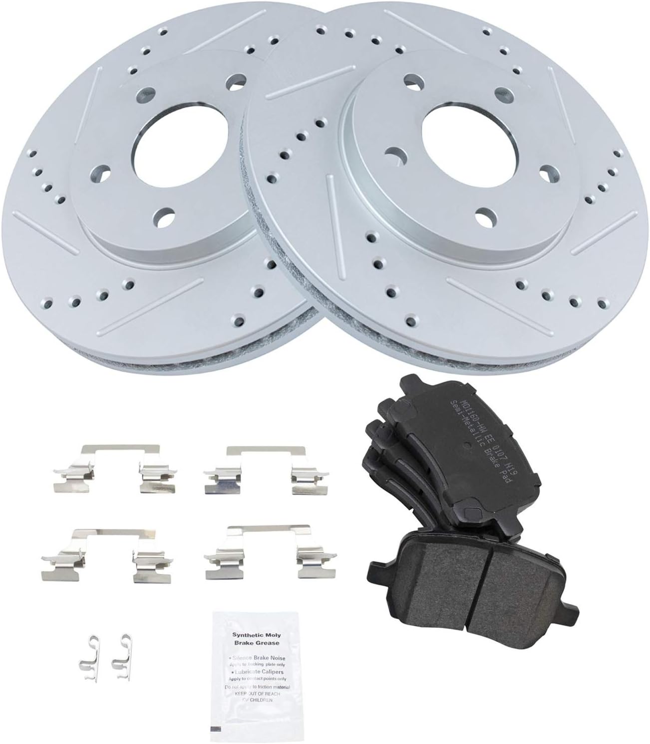 TRQ Front Performance Brake Pad & Rotor Kit for Chevrolet HHR