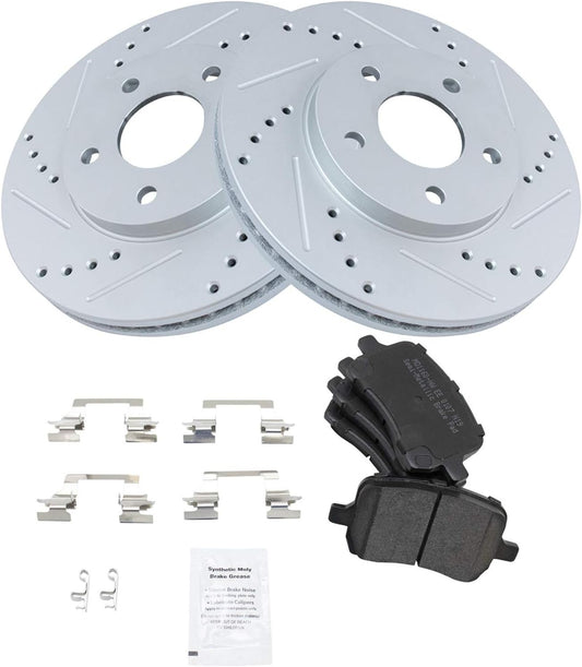 TRQ Front Performance Brake Pad & Rotor Kit for Chevrolet HHR