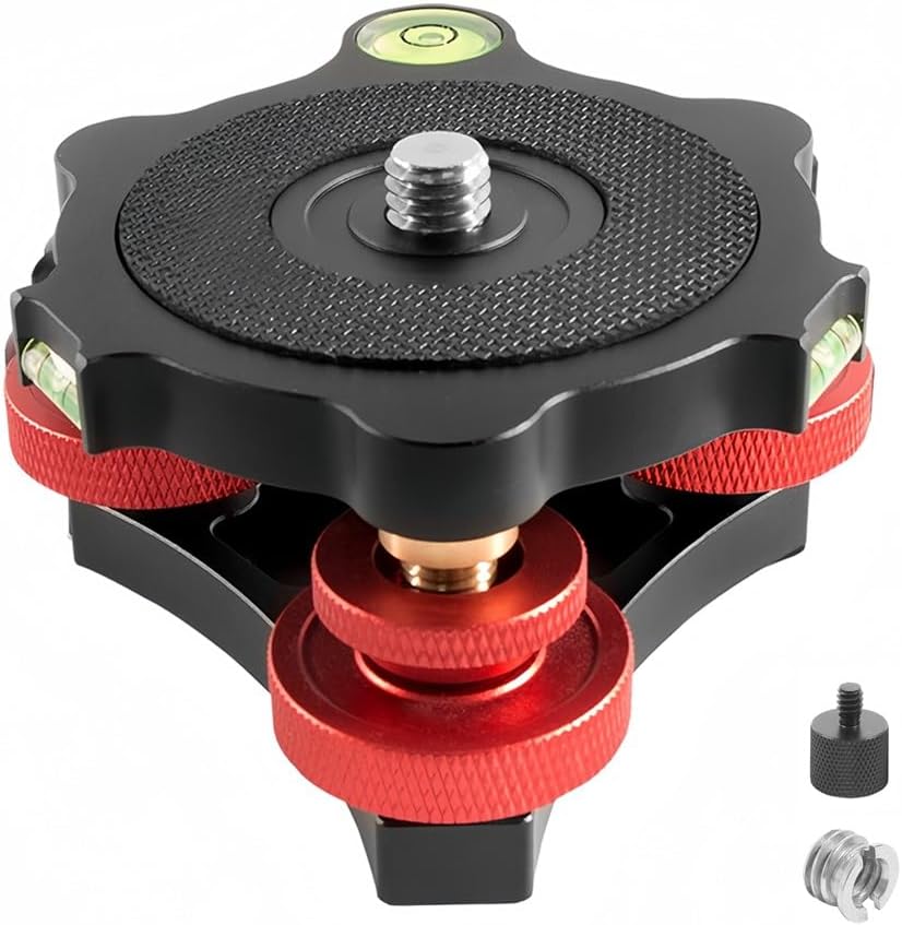 Tripod Leveling Head for Precise Camera Positioning and Stability