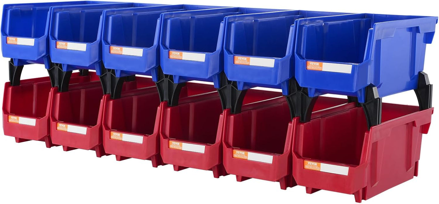 VEVOR Plastic Stackable Storage Bins for Home and Office