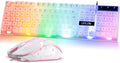 CHONCHOW RGB Gaming Keyboard and Mouse Combo - Backlit Wired Set
