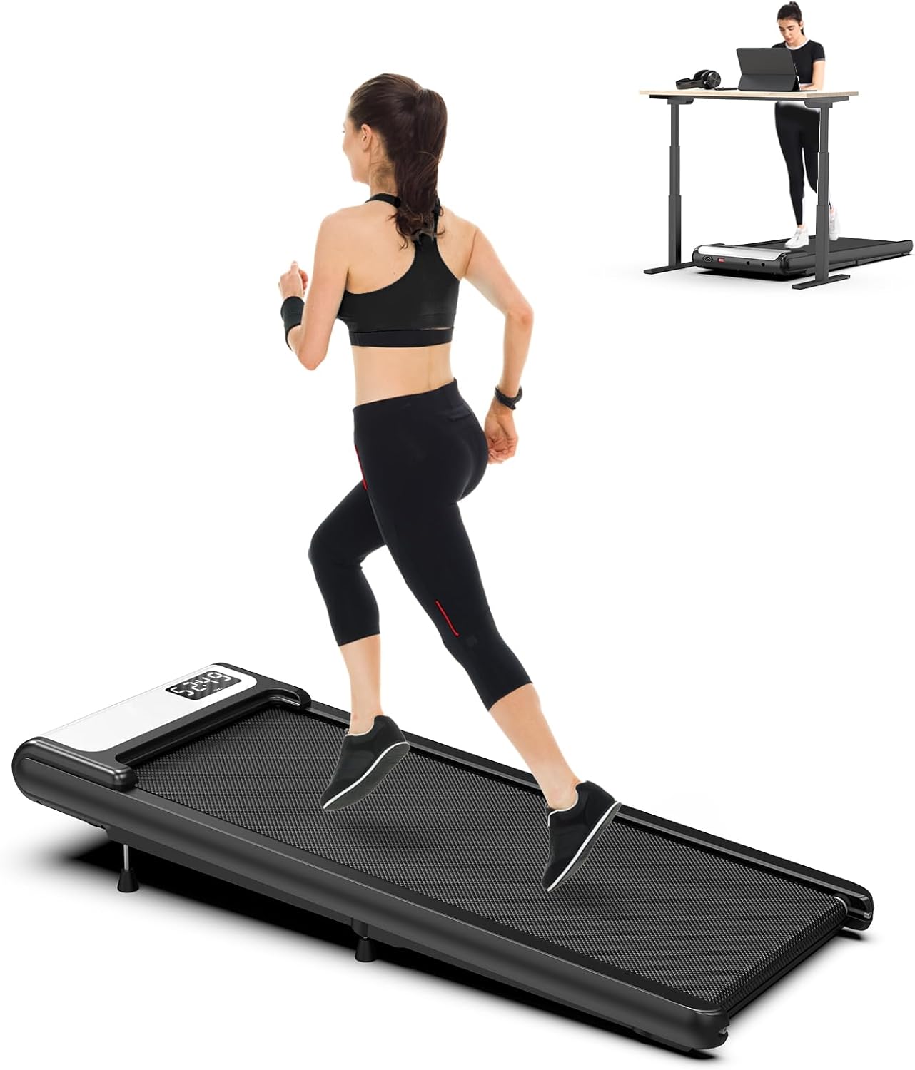 COZYINN Portable Under Desk Treadmill: Wide Belt, Incline Options