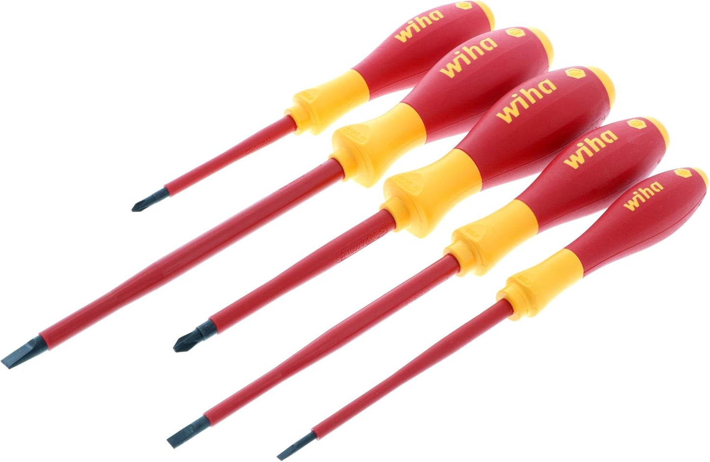 Wiha 5-Piece 1000-Volt Insulated Screwdriver Set for Safety