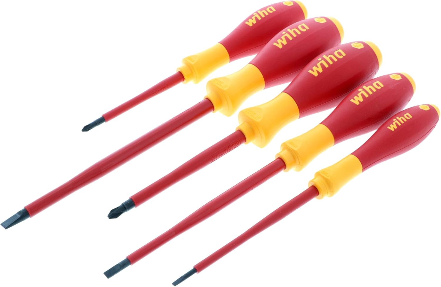 Wiha 5-Piece 1000-Volt Insulated Screwdriver Set for Safety