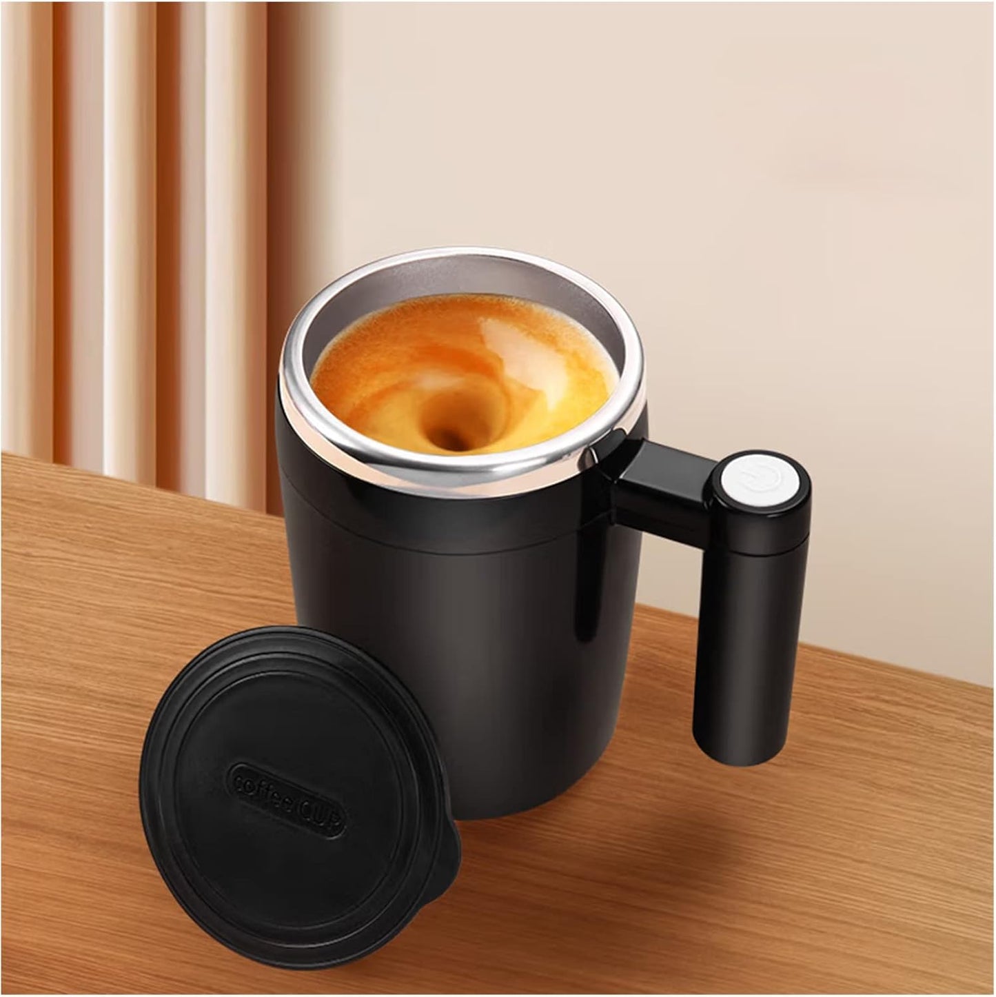 Rechargeable Self-Stirring Mug: Effortless Mixing!
