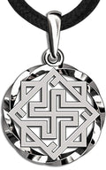 925 Sterling Silver Viking Valkyrie Pendant Necklace - Norse