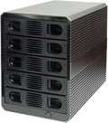 5 Bay USB 3.2 Type-C 10Gbps Daisy-Chain Hard Drive Enclosure - 120TB