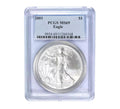 USA 2001 $1 American Silver Eagle Coin - MS69 PCGS
