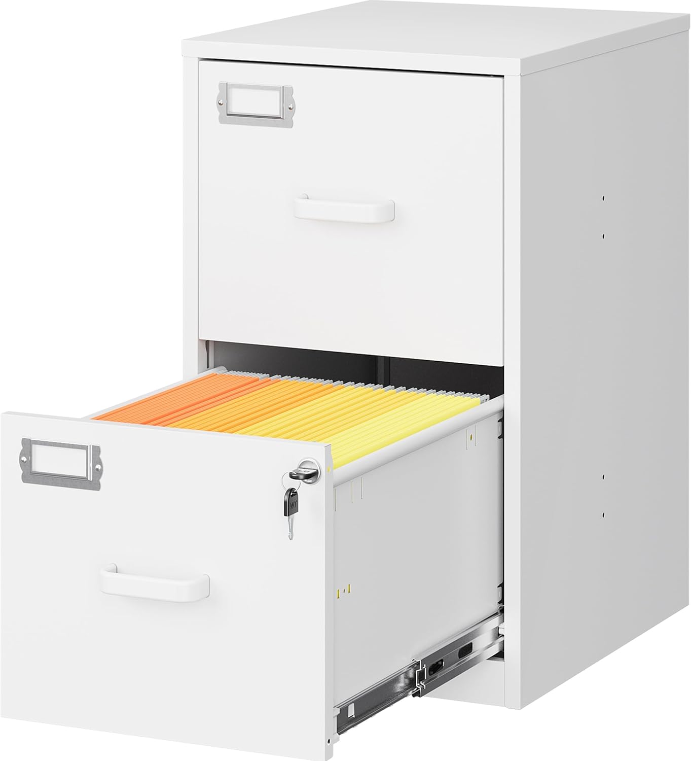 SISESOL 2 Drawer File Cabinet with Lock for Home Office Use