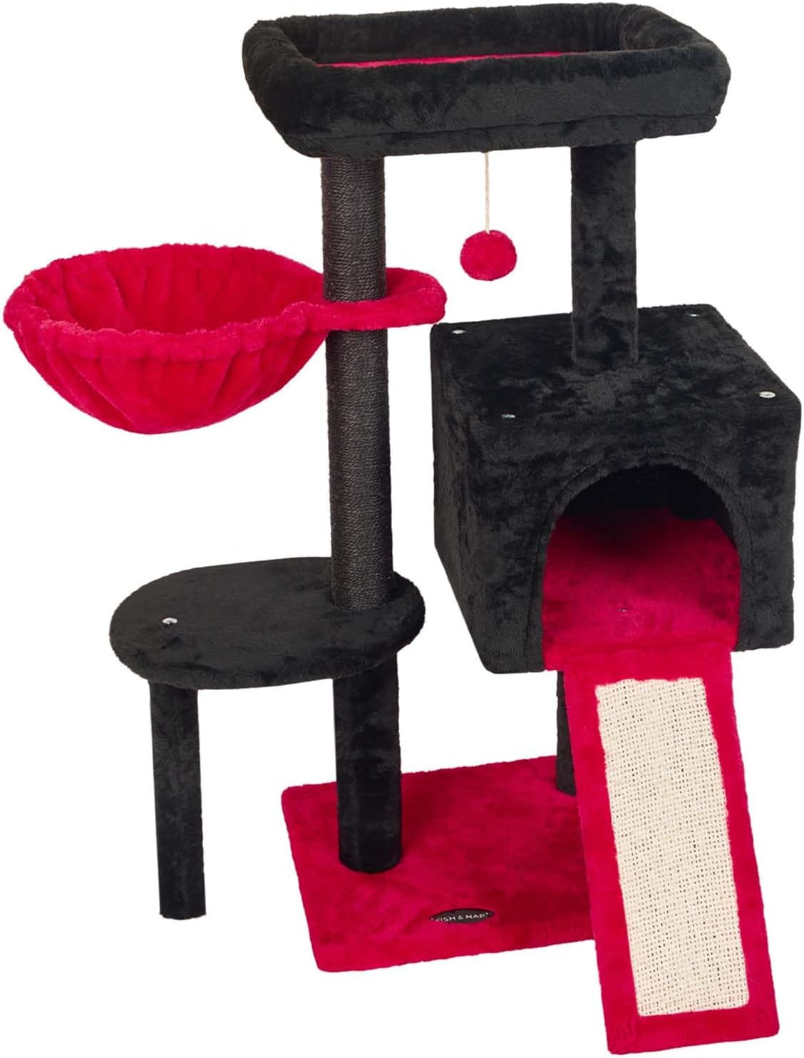 Cute Cat Tree for Indoor Cats with Sisal Scratching Posts