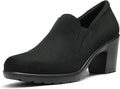 Women's Low Chunky Block Heels Pumps Comfortable Slip-on Loafers