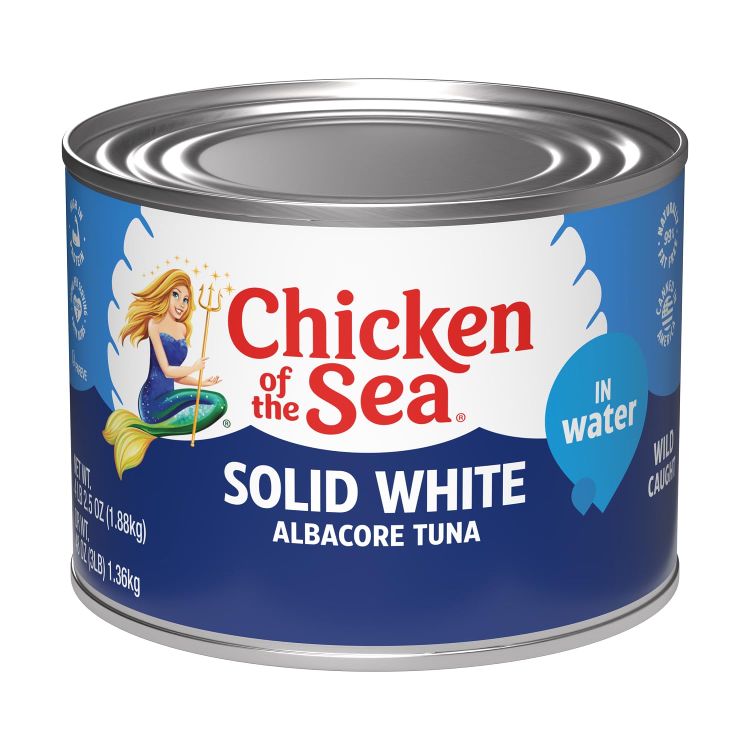 Solid White Albacore Tuna in Water - Wild Caught, 66.5-Ounce Can