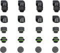 20 PCS Silver Chrome G1/4ft Plug Fittings for Computer Water Cooling