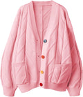Women's Cable Knit Open Front Cardigan - Warm Casual Layer