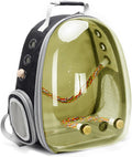 halinfer Bird Travel Carrier Cage - Polarized Space Capsule Backpack