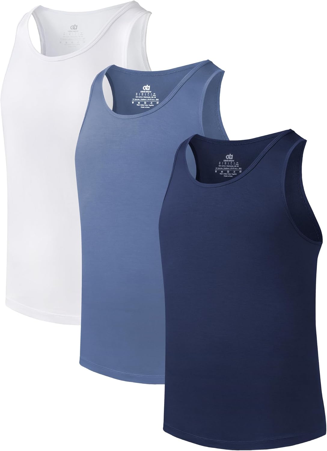 Bamboo Rayon Men's Tank Top Undershirts for All-Day Comfort