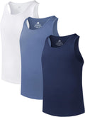 DAVID ARCHY Men's Tank Top Bamboo Rayon Undershirt - Cool, Soft Fit