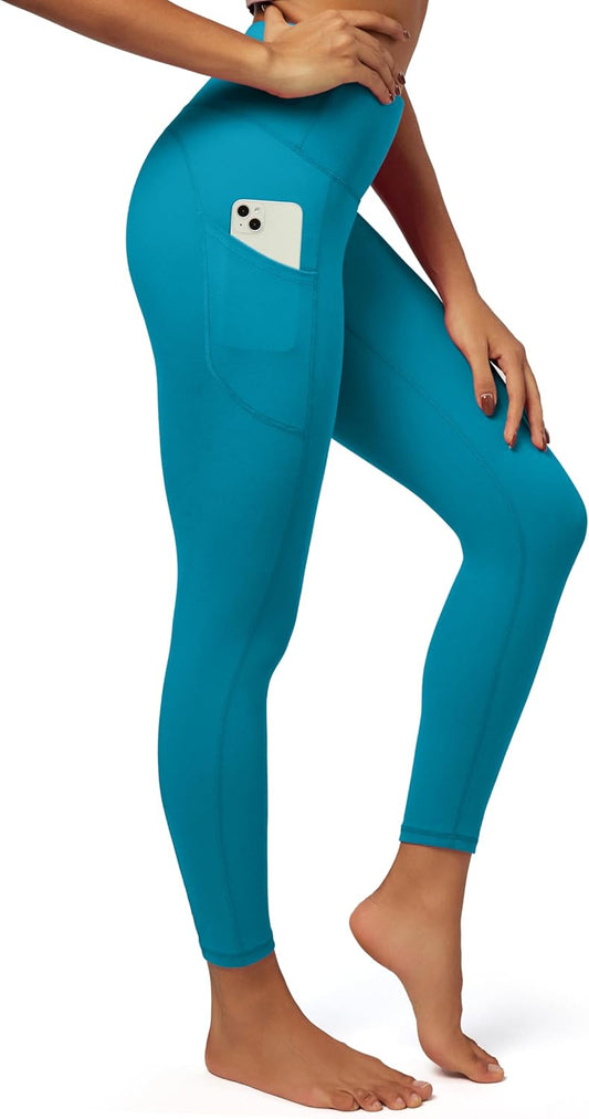 Fleece Lined Leggings for Women - Warm Thermal Tights with Pockets