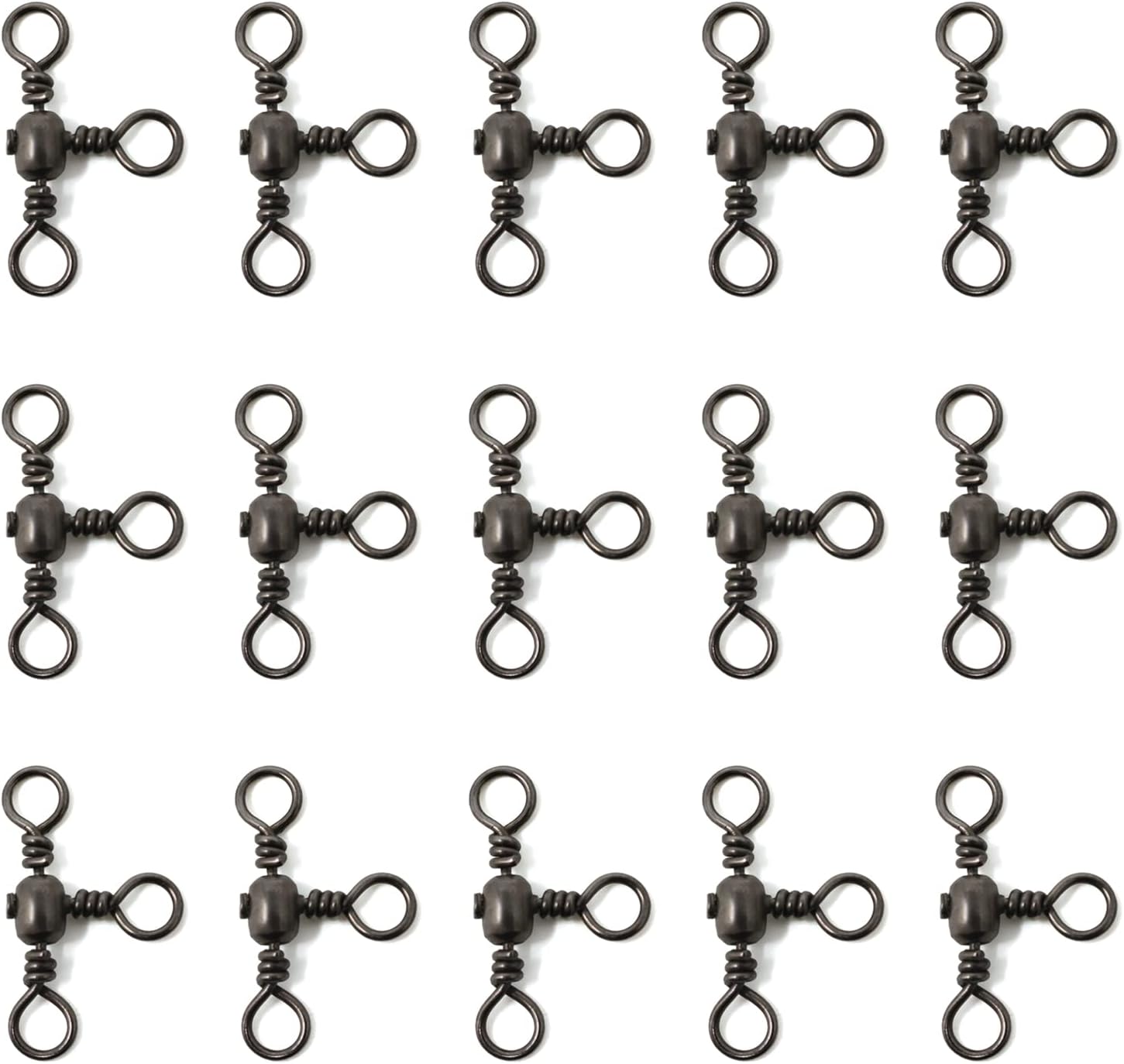Honbay Stainless Steel 3-Way Fishing Swivels Set