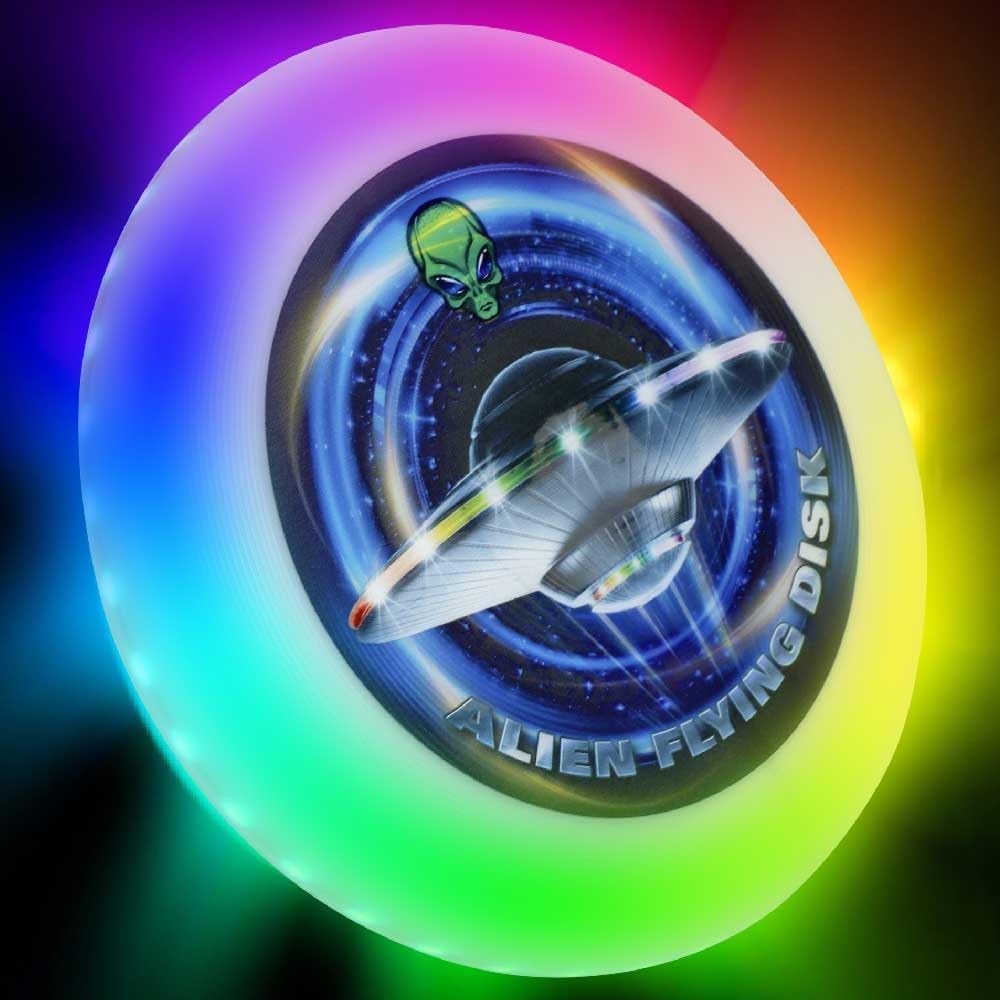 Glow in The Dark LED Fresbee - Day & Night Fun!