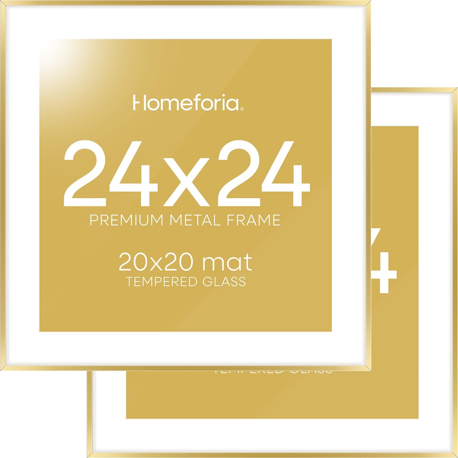 High-End 24x24 Gold Square Frame for Elegant Home Decor