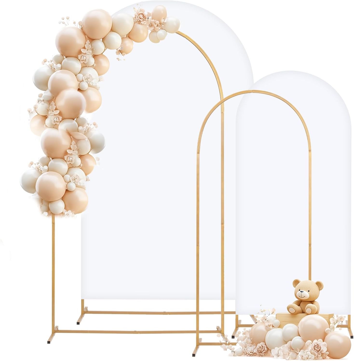 Metal Arch Backdrop Stand Set for Parties and Events