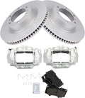 TRQ Front Brake Pad & Rotor Kit Compatible with 2010-2015 Lexus GX460