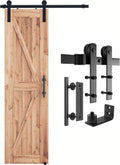 SMARTSTANDARD 4 ft Heavy Duty Sliding Barn Door Hardware Kit - Sturdy