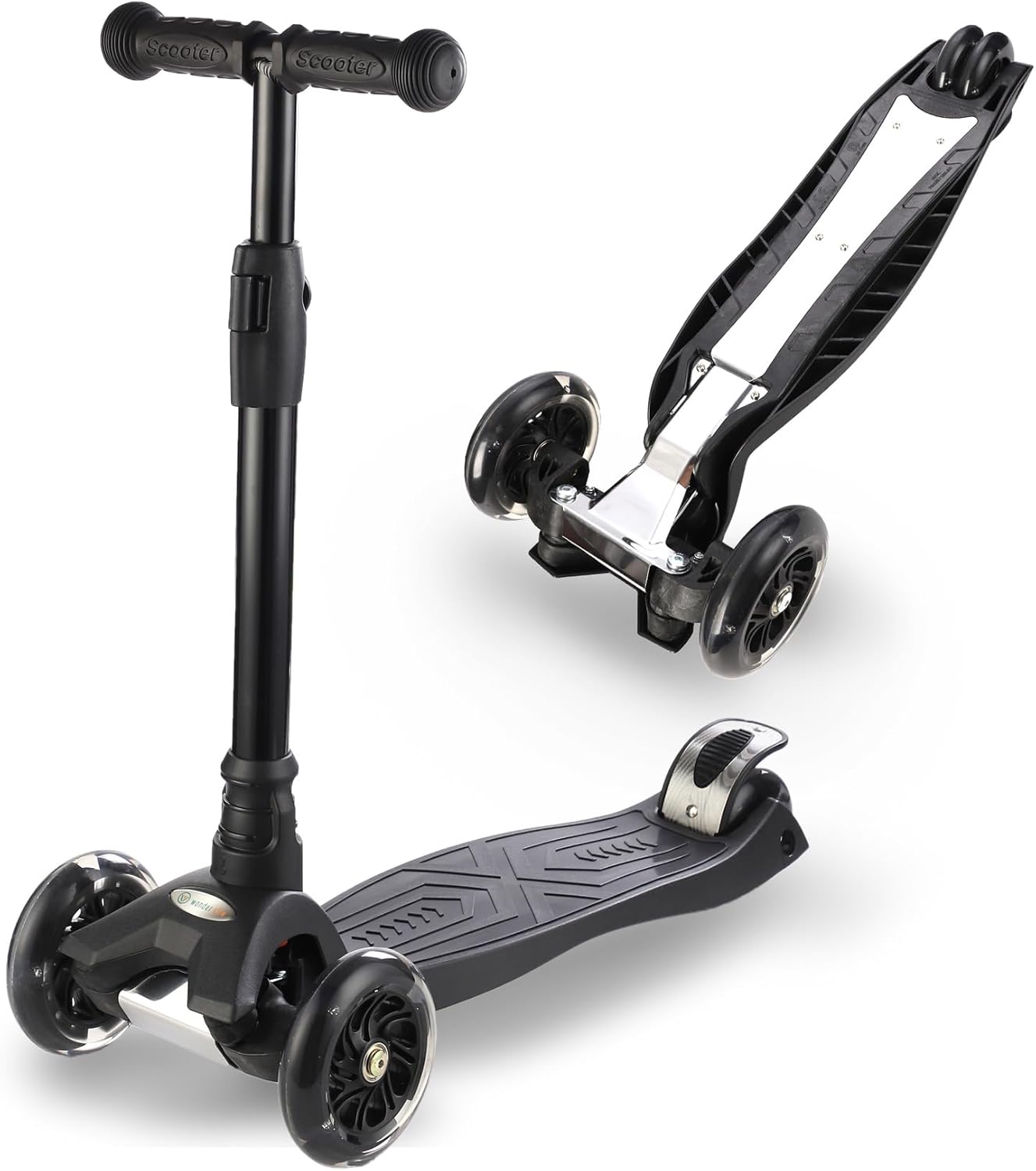 3 Wheel Scooter for Kids Ages 6-12 with Light Up Wheels