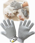 2 in 1 Pet Grooming Gloves for Dogs & Cats - Dual-Sided Fur Remover