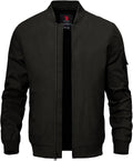 Men's Lightweight Bomber Jacket for Men - Windbreaker Zip-Up Fit