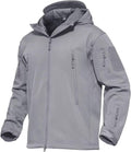 MAGCOMSEN Men's Tactical Softshell Jacket - Warm, Waterproof Shoes