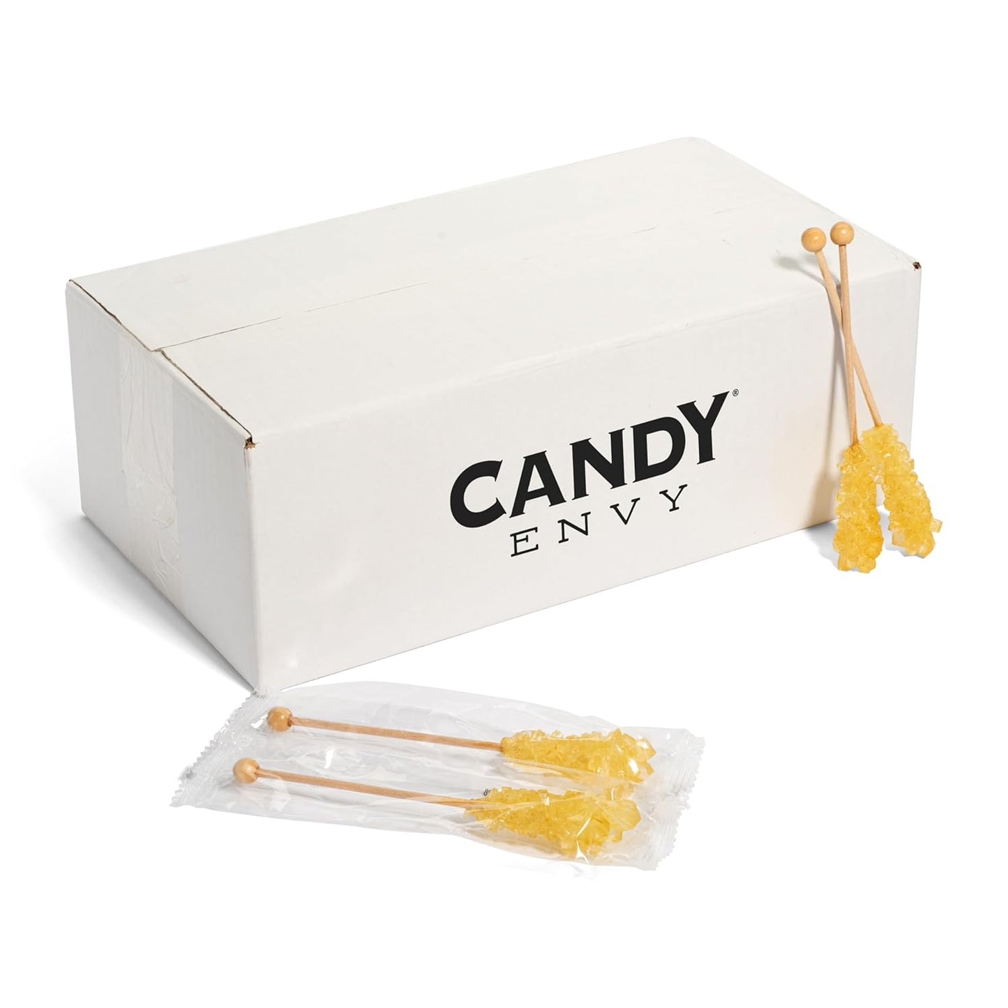 Candy Envy Gold Cafe Sugar Sticks Mini Rock Candy Treats