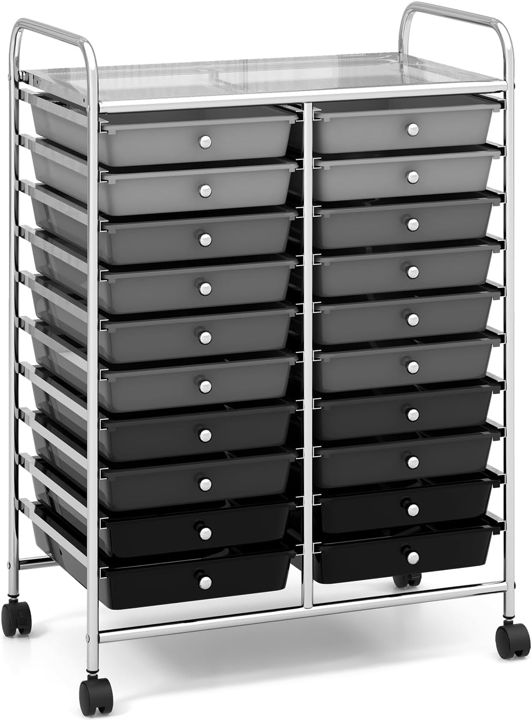 20-Drawer Rolling Storage Cart for Home Office and Crafts