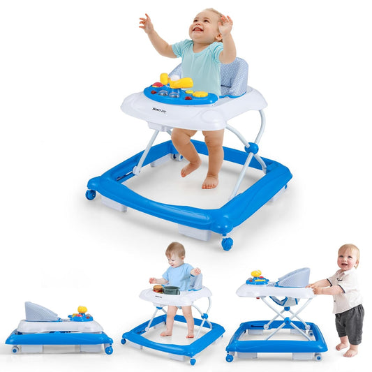 HONEY JOY 5-in-1 Baby Walker - Music & Wheels for Active Development
