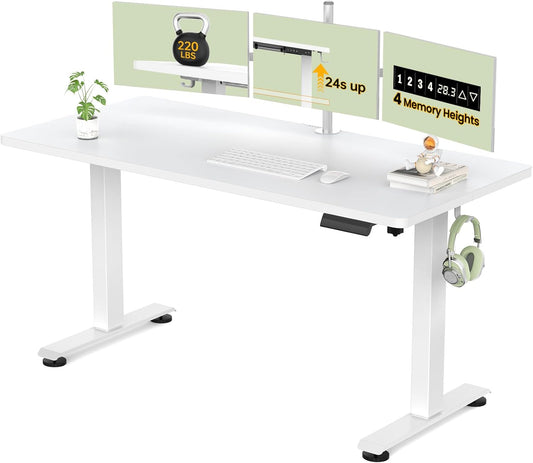 Veken 55 Inch Large Electric Standing Desk for Home Office