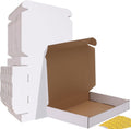 HORLIMER 13x10x2 Shipping Boxes Set of 30 - Sturdy White Mailers