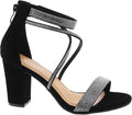 TOP Moda Rosa-66 Ankle Strap Dressy High Heel Sandal - Stable 3.2in