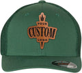 Custom Leather Patch Trucker Hat FF 6511 - Personalized Leather Patch
