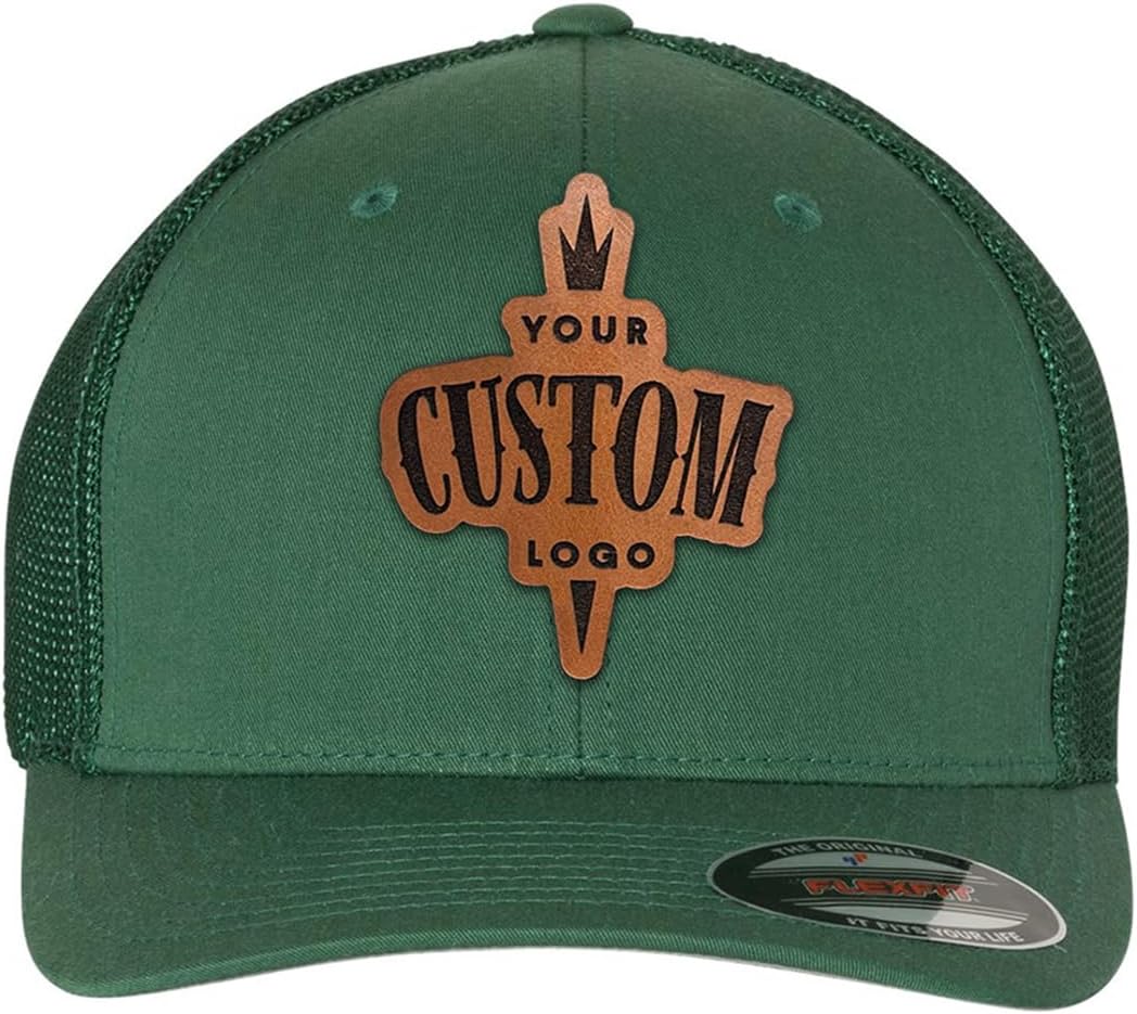 Custom Leather Patch Trucker Hat for Personal Branding Needs